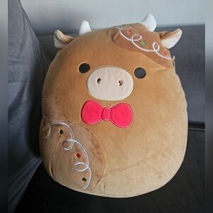 Squishmallows 12" Holiday Plush - Jericho the Gingerbread Cow 🫚 🍞 🐮